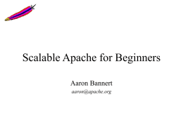 Scalable Apache for Beginners