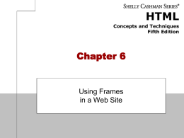 Creating the frame definition file