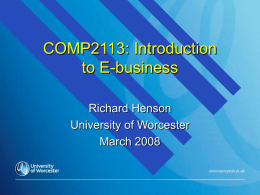 Presentation5 - University of Worcester