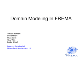 Domain Modeling In FREMA CAA Presentation