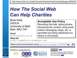 How The Social Web Can Help Charities