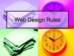 Web Design Rules