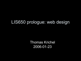 prologue: web design