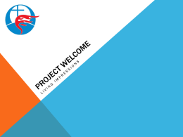 Project Welcome