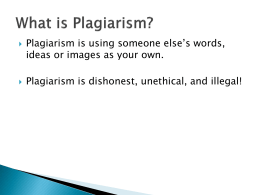 Plagiarism_PPT2014