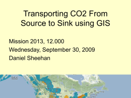 Transporting CO2 From Source to Sink using GIS