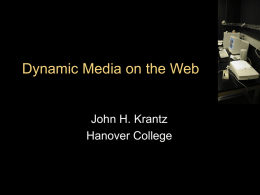 Dynamic Media on the Web