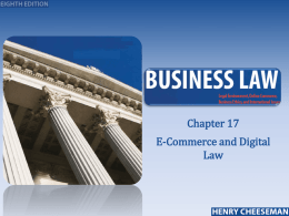 Chapter 009 - Traditional & E-Commerce Contracts