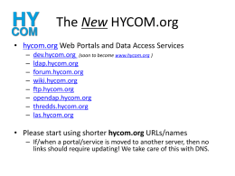 the new hycom.org
