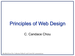 PowerPoint Presentation - Web Design Principles