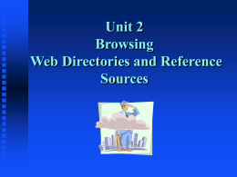 Unit 2 - Plattsburgh State Faculty and Research Web Sites