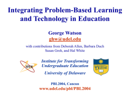 Integrating Problem-Based Learning and