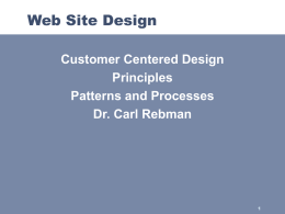 design of sites