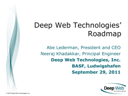 BASF - Deep Web Technologies