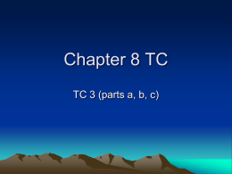Chapter 8 TC & Cases