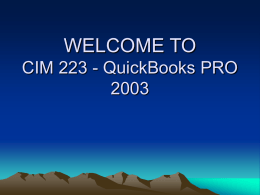 CIM 222 - Quicken 2000