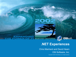 NET Experiences
