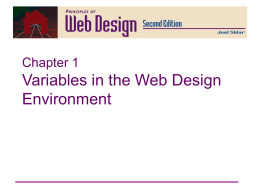 Principles of Web Design Chapter 1