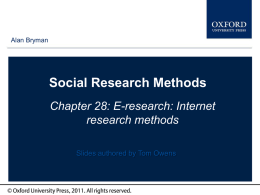 Social Research Methods, 4 th edition
