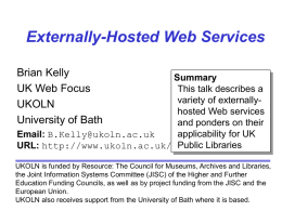 Externally-Hosted Web Services