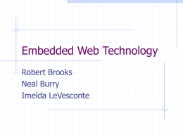 Embedded Web Technology