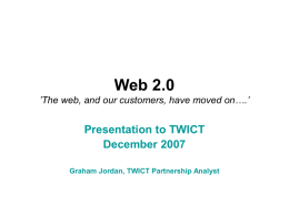 Web 2v3 - NEICT North Eastern ICT Partnership