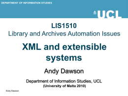 XML and extensible systems