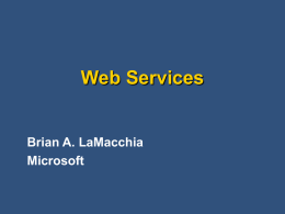 What is a Web Service?