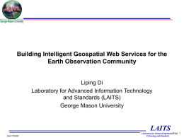 Intelligent Geospatial Web Services