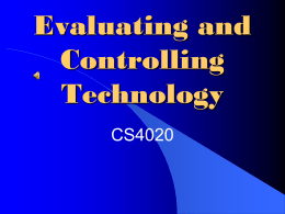 Evaluating and Controlling Lecture (Eval)