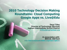 2010 Technology Decision Making Roundtable