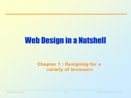 Chapter 1: Designing for a variety of browsers