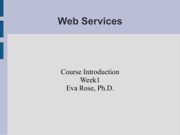 What does web services