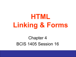 HTML Chapter 4