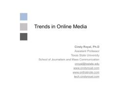 We The Media - Cindy Royal