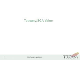 Tuscany SCA Value - Apache Software Foundation