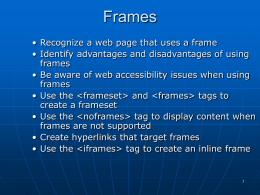 frames lecture