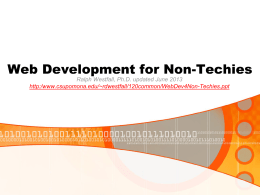 Web Development for Non