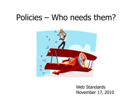 Web Policies Presentation 11-10 (updated)