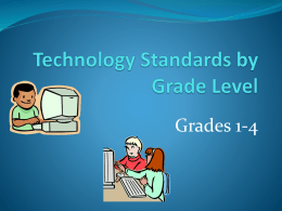 K-4 Standards by grade