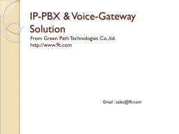 IP-PBX & Voice-Gateway Solution - NINE