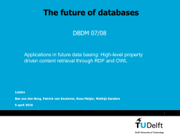 The future of databases