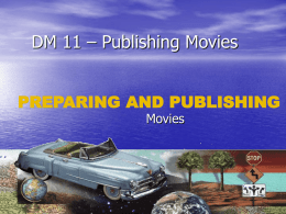 Publishing Movie