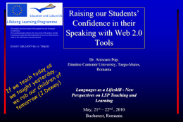 Speaking with Web 2.0 tools