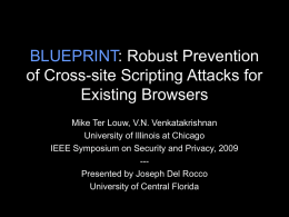 Robust Prevention of Cross-site Scripting Attacks for Existing Browsers