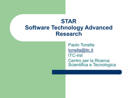STAR Software Technology Advanced Research - Indico