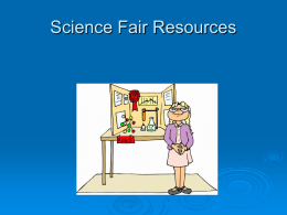 Science Fair Resources Powerpoint