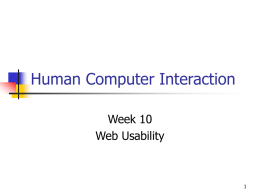 Slide 10 - Web Usability