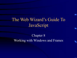 The Web Wizard`s Guide To JavaScript
