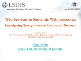 Web Services to Semantic Web processes: Investigating Synergy